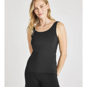 Women's Splendid Black Scoop Neck Tank Top M